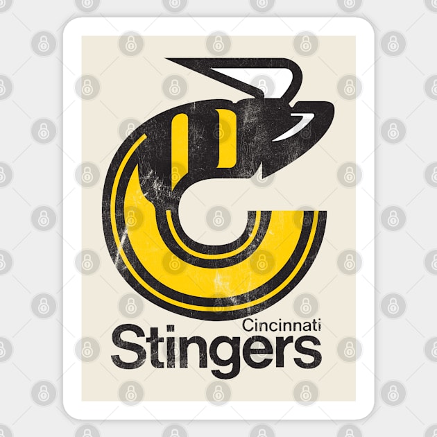 The Cincinnati Stingers - - - - 70s Hockey Team Sticker by CultOfRomance